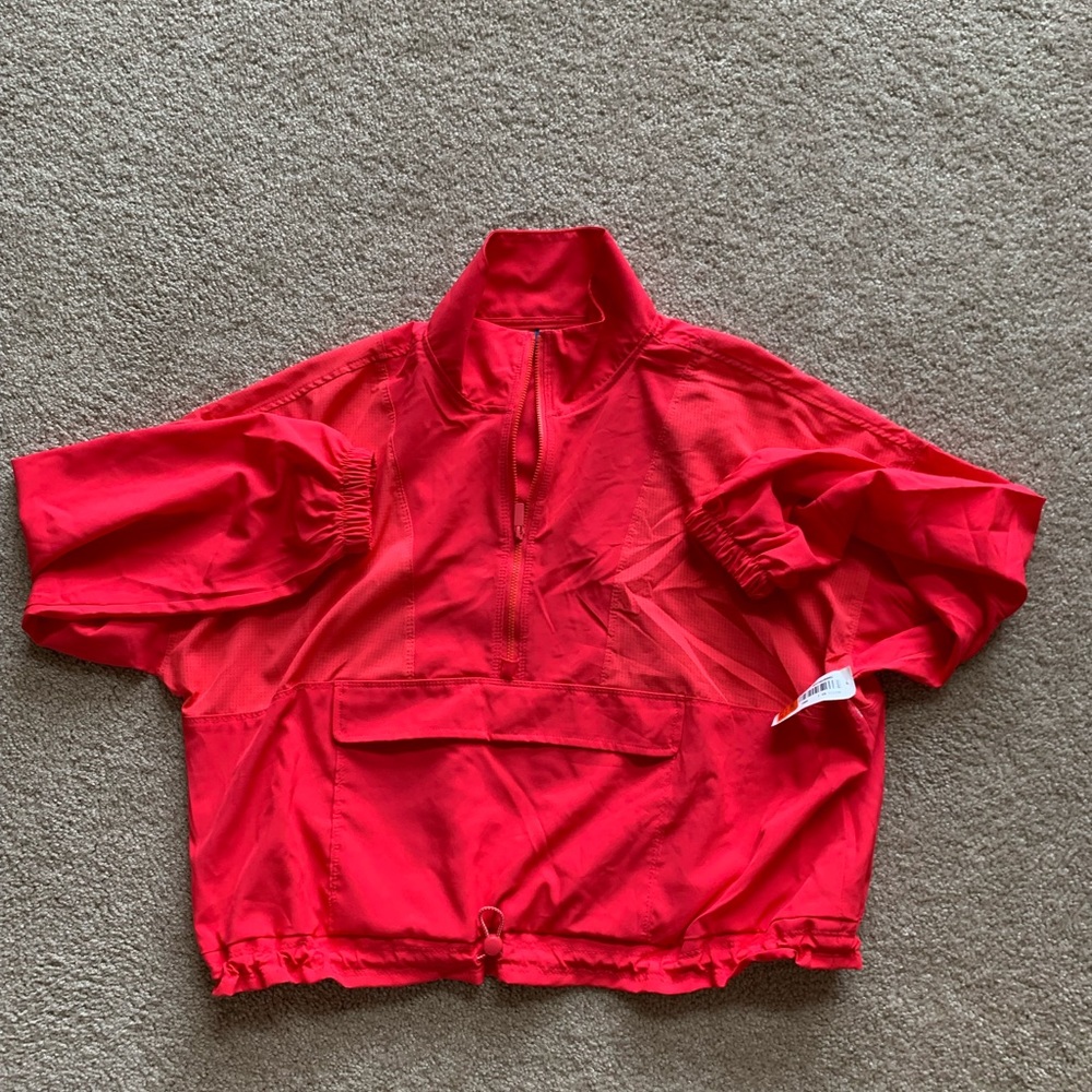 Cropped quarter zip